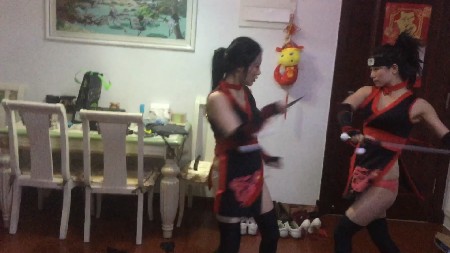 美女忍者被害 两个女忍者反复被偷袭刺杀-绳艺资料库